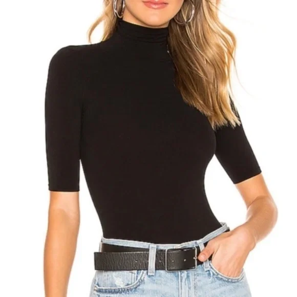 NWT Commando Ballet Short Sleeve Turtleneck Bodysuit - Picture 9 of 12